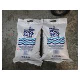 2-- 40 lb BAGS - MORTON POOL SALT
