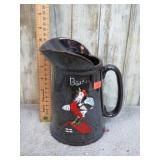 REDWARE ROOSTER BATTER PITCHER