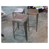 3-- METAL BAR STOOLS