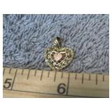 10K GOLD HEART PENDANT