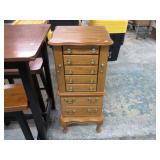 JEWELRY ARMOIRE & COSTUME JEWELRY