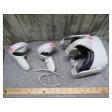 META QUEST VR HEADSET & CONTROLLERS -- UNTESTED