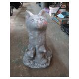 CONCRETE FOX YARD STATUE