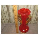 AMBERINA GLASS VASE