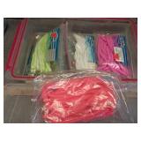 PLANO BOX & RUBBER FISHING WORMS