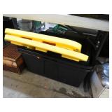2-- 27 gal STORAGE TUBS W/ LIDS
