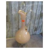 PINK GLASS DECANTER