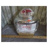 COCA COLA JUKE BOX COOKIE JAR -some peeling paint