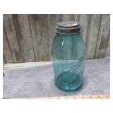 1/2gal BLUE /  GREEN MASON JAR