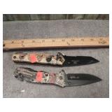 2-- LOCK BLADE KNIVES