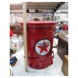 TEXACO SAFETY METAL RAG CAN