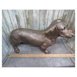 DACHSHUND DOG RESIN STATUE