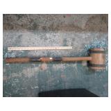 LARGE VINTAGE WOODEN MALLET - CIRCUS MALLET
