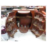 VINTAGE WOOD BARREL BAR