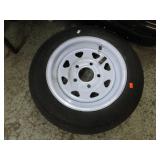4.80 - 12 TRAILER TIRE ON 5 LUG RIM