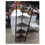 THREAD SPOOL CORNER SHELF