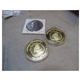 1776 EISENHOWER DOLLAR AND TWO AMEERICA COINS