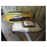 TOY FRICTION DRIVE 1950 CADILLAC W/ BOX -- EXC