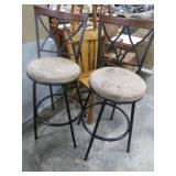 2-- SWIVEL BAR STOOLS