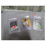 3-- GRADED BASEBALL CARDS