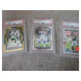 3-- GRADED FOOTBALL CARDS STROUD, HERBERT & ALLEN