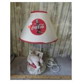 COCA COLA POLAR BEAR TABLE LAMP