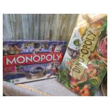 DINO-OPOLY & MONOPOLY GAMES -- SEALED