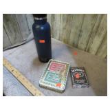 DRINK FLASK &  PLAYING CARDS