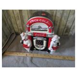 COCA COLA POLAR BEAR JUKE BOX COOKIE JAR