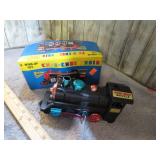 WIND-UP CHOO-CHOO TRAIN W/ BOX -- WHISTLES