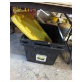 2-- STORAGE TUBS W/ LIDS