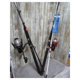2-- FISHING RODS & REELS