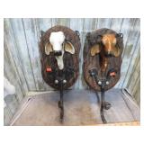 2-- COW COAT / HAT RACKS