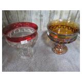 2-- KINGS CROWN CANDY DISHES
