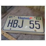 VA & MEBRASKA LICENSE PLATES