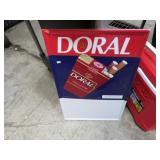 METAL DORAL CIGARETTE SIGN