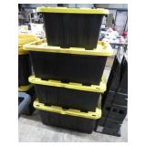 4-- STORAGE TUBS W/ LIDS