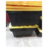 6-- STORAGE TUBS W/ LIDS