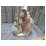 PORCELAIN MOTHER / DAUGHTER FIGURINE