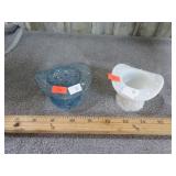 2-- FENTON TOP HAT TOOTHPICK HOLDERS
