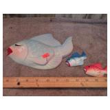 CHALKWARE FISH DECOR