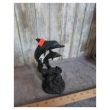 METAL DOLPHIN FIGURINE