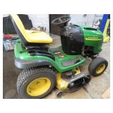 JOHN DEER L130 RIDING MOWER -- RUNS GOOD