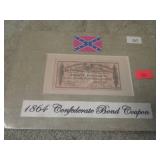 1864 CONFEDERATE BOND COUPON
