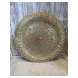 HAMMERED BRASS PLATTER