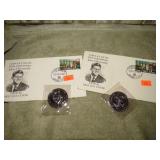 2-- TURKS & CAICOS JFK FIRST DAY COVERS