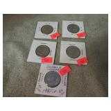 5-- SUSAN B ANTHONY DOLLAR COINS
