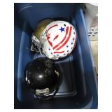 3-- FOOTBALL HELMETS