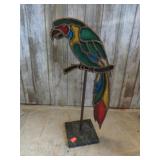 STAINED GLASS PARROT