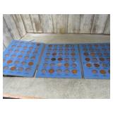 LINCOLN CENT COIN BOOK -- SOME COINS